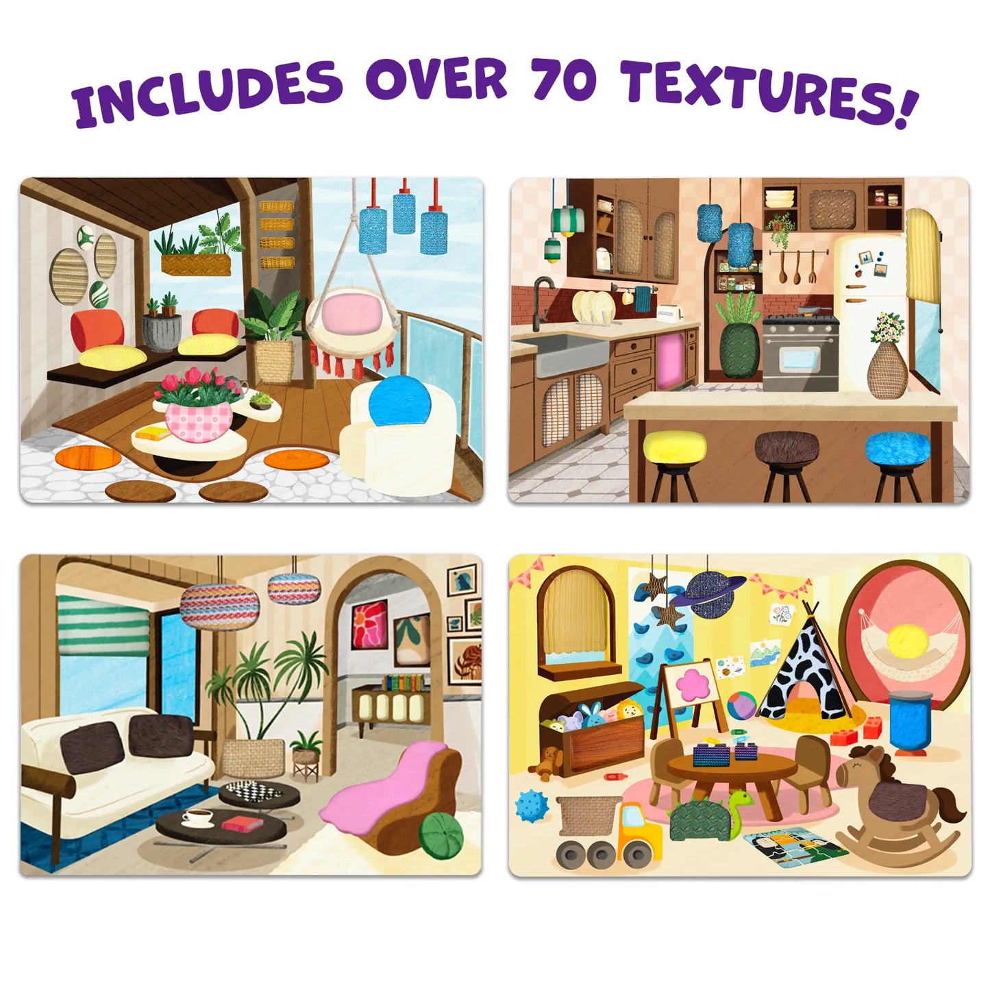 Fab Tabs: Design Your Dream Home | Tactile & Sensory Fabric Art (ages 4+)