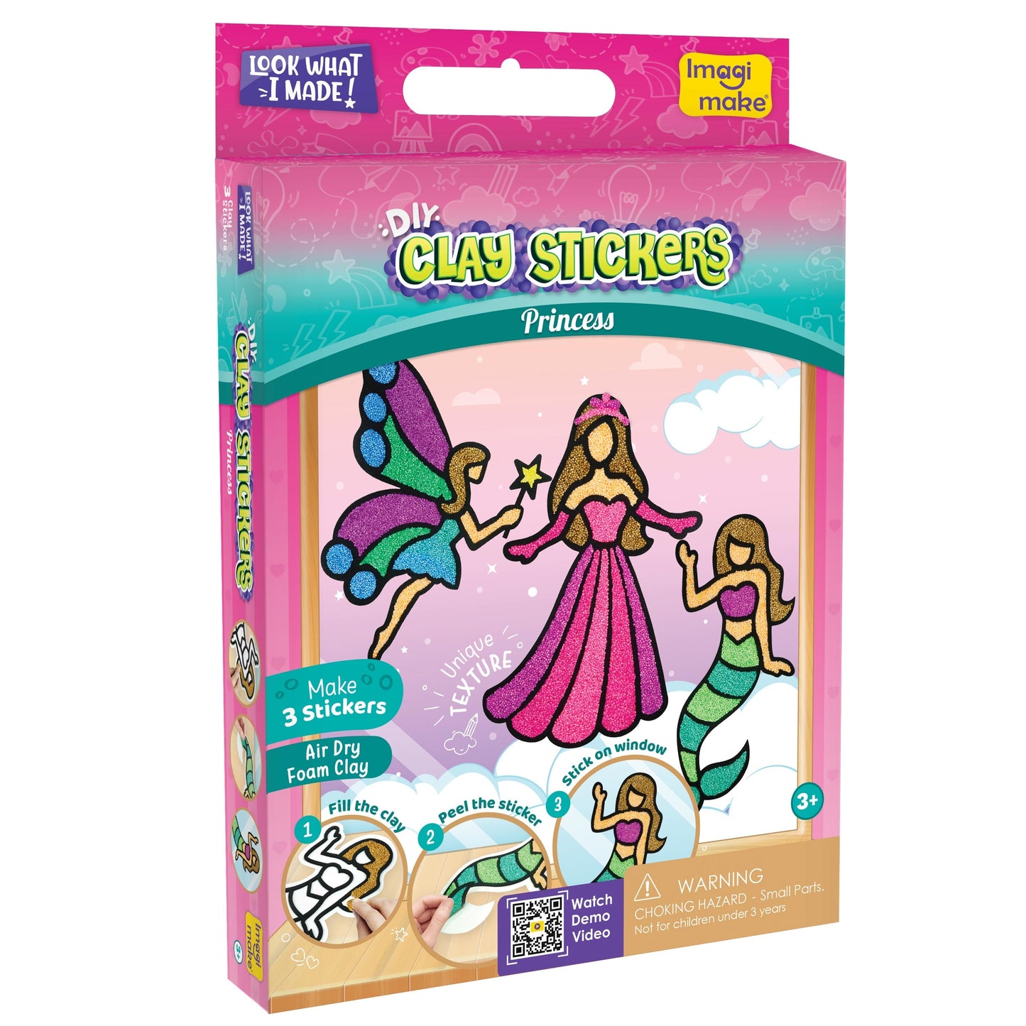 Clay Stickers - Princess