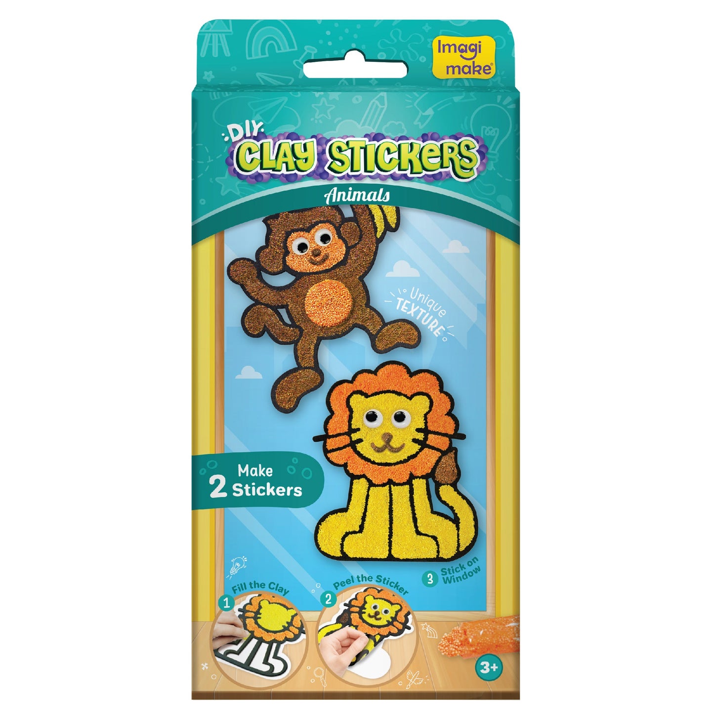 DIY Clay Stickers Animals