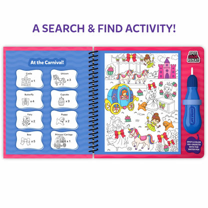 Water Spotter: Unicorns & Princesses | Reusable Search & Find Book (ages 4-8)