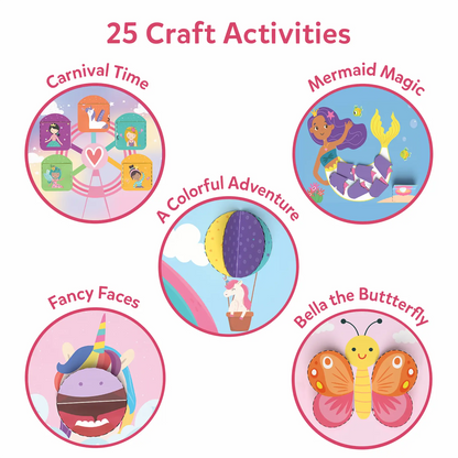 Snip Snip: Unicorns & Princesses | Art & Craft Activity Kit (ages 3-7)