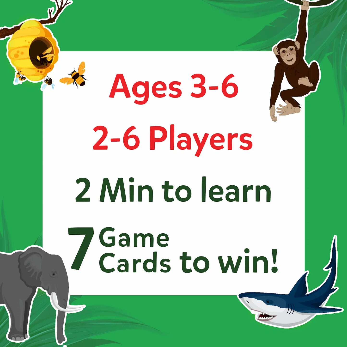 Guess in 10 Junior: World of Animals | Trivia Card Game (ages 3-6)