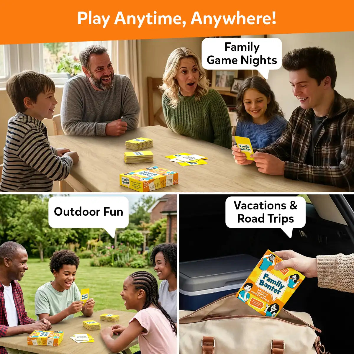 Family Banter | Fun and Hilarious Card Game (ages 6+)