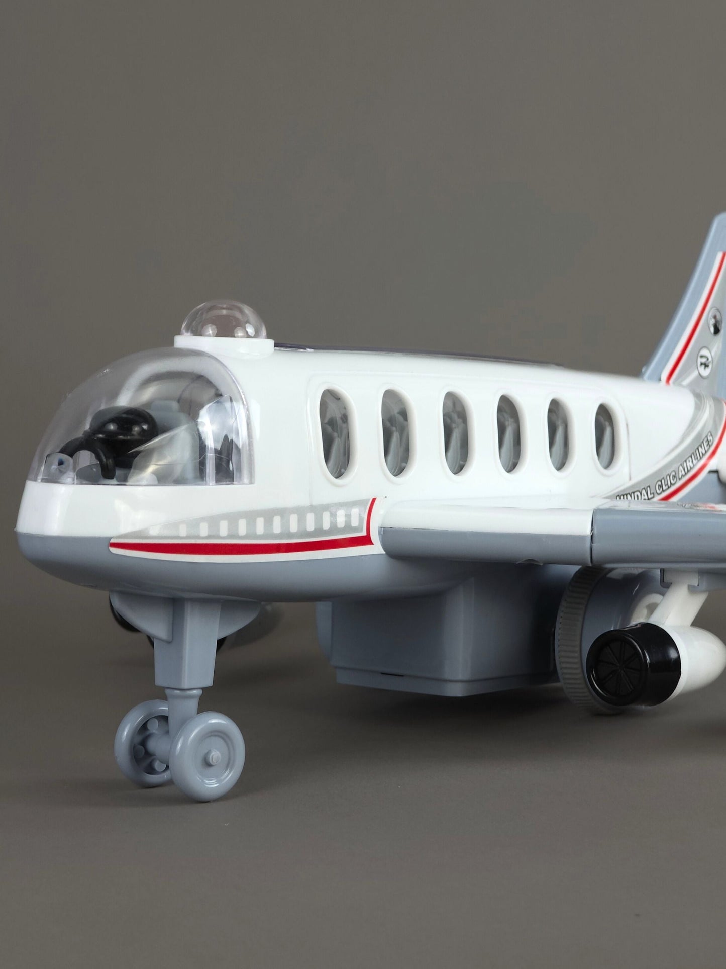 Hindal Clic Airline International - Friction Powered Toy Airplane for Kids