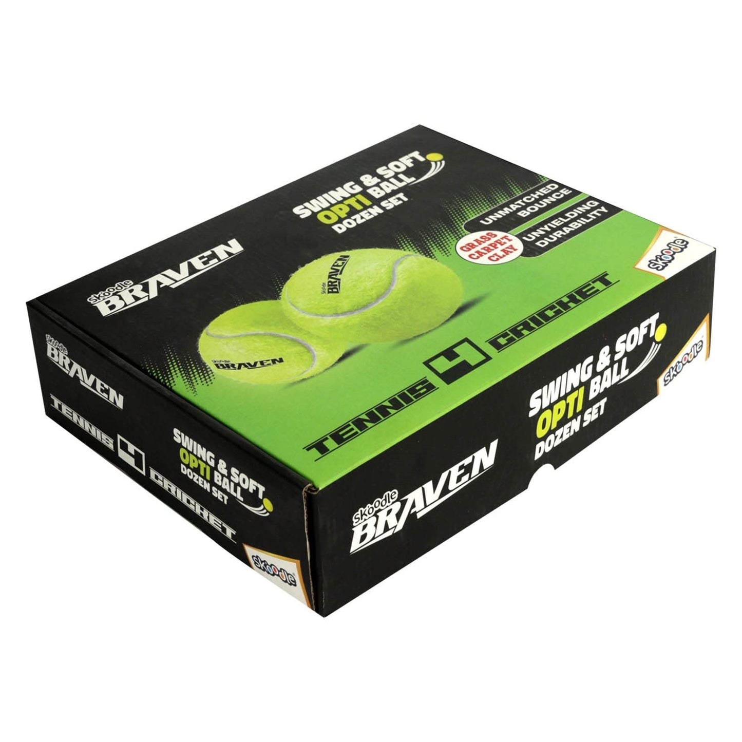 Skoodle Braven Tennis4 Cricket Swing & Soft Ball (Set Of 12)