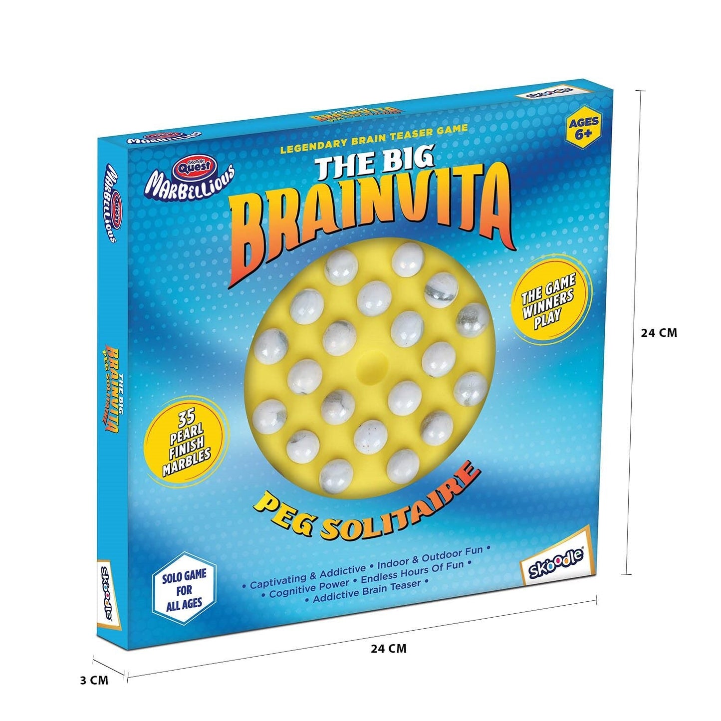 Skoodle The Big Brainvita - Yellow