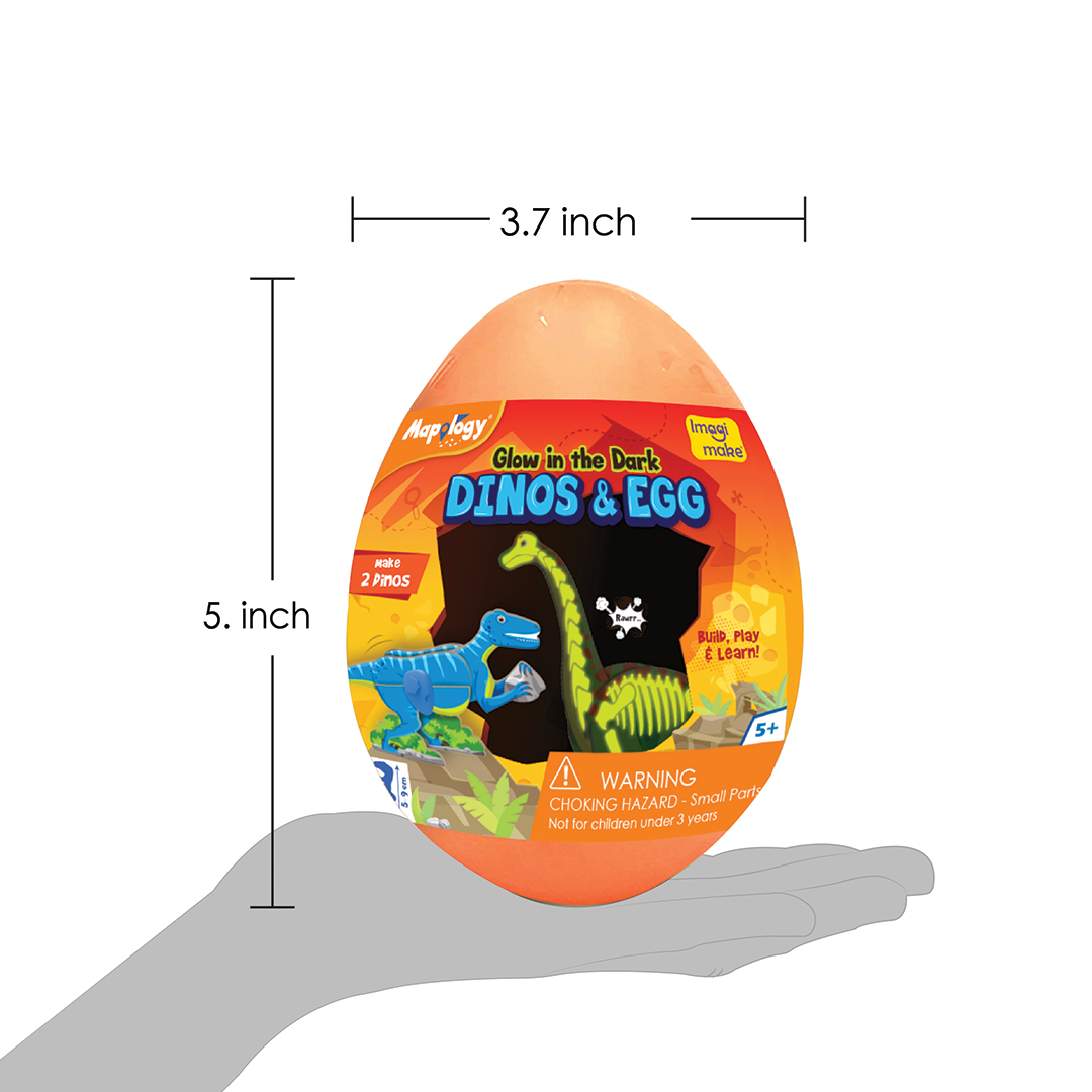 Dino & Egg - Orange