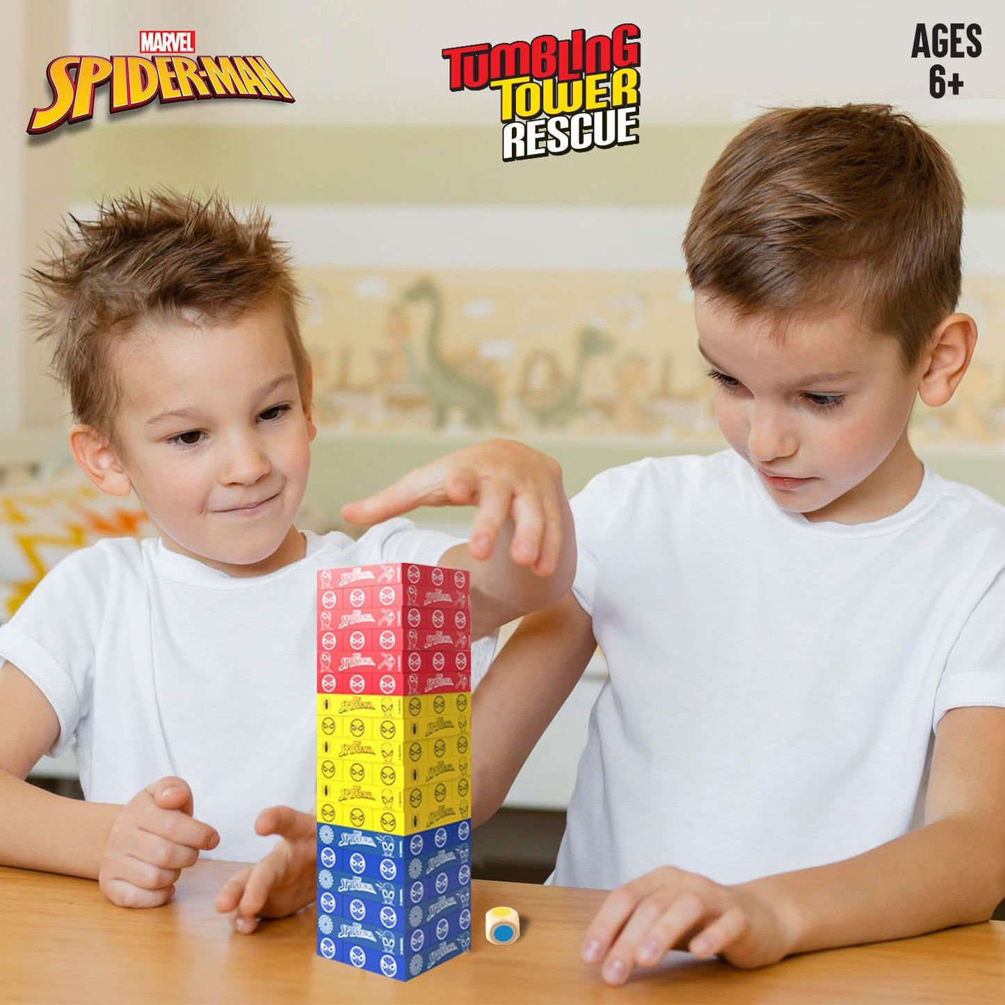 Marvel Spiderman Stackrr - Tumbling Tower Rescue