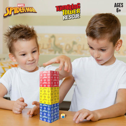 Marvel Spiderman Stackrr - Tumbling Tower Rescue