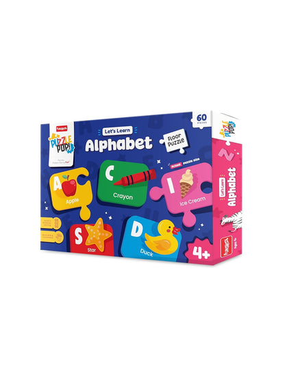 Funskool Play & Learn Alphabet Puzzle | 60-Piece Educational Learning Toy for Kids | Age 3+ Years
