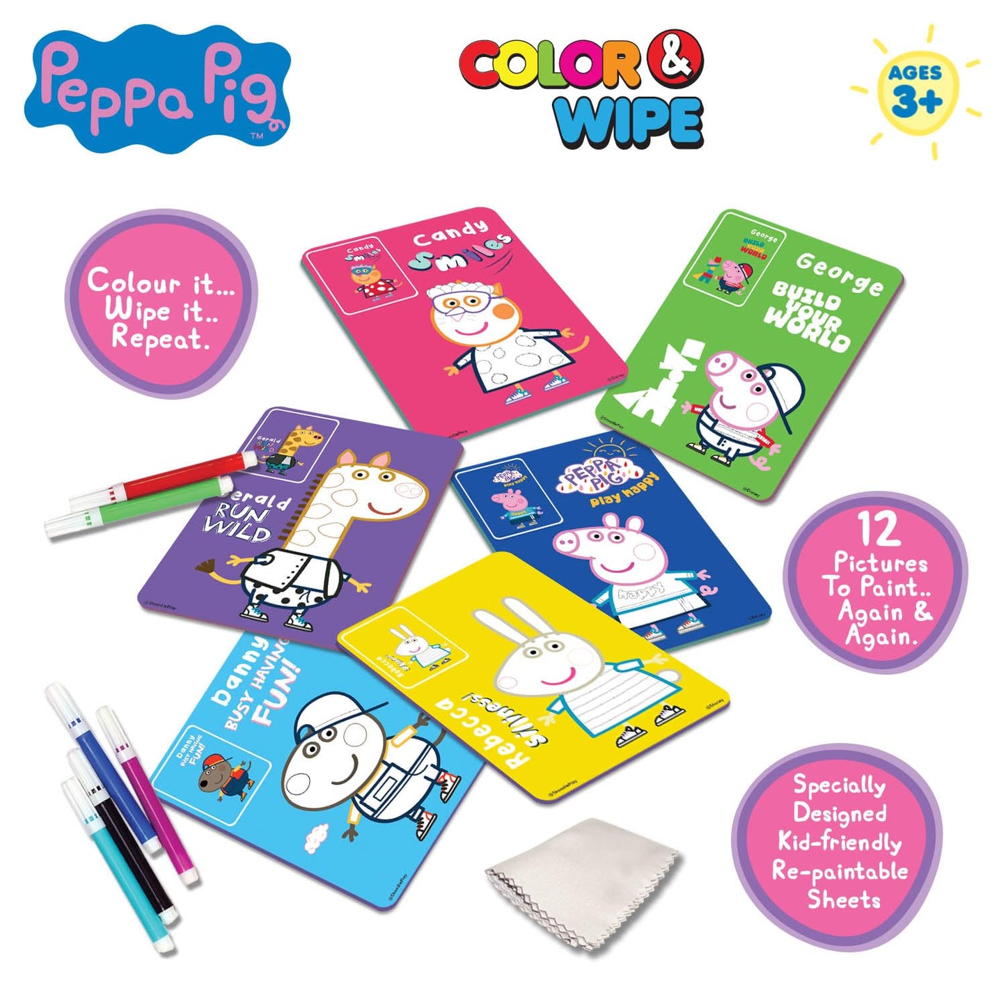 Viacom Peppa Pig Colour & Wipe Activity Kit