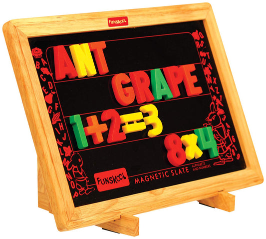 Funskool Giggles Learn N Write Slate | 2-in-1 Magnetic & Dry Erase Learning Board for Kids | Multicolour | Age 3+ Years