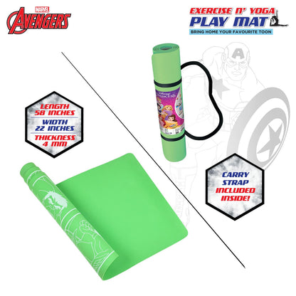 Marvel Avengers1 Kids Yoga & Exercise Mat (22" X 58" X 0.4 Cm)