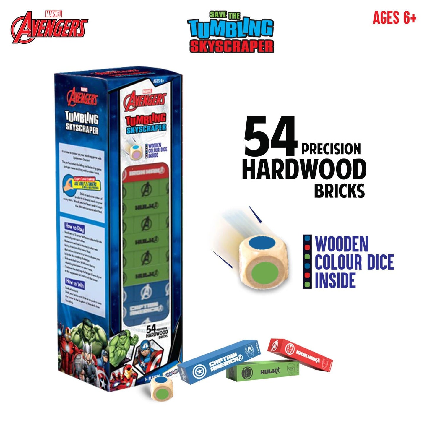 Marvel Avengers Stackrr - Save The Tumbling Skyscraper