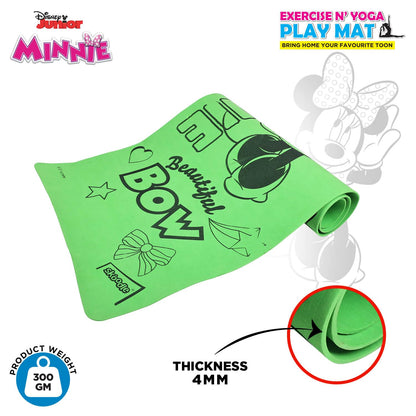 Disney Minnie Kids Yoga & Exercise Mat (22" X 58" X 0.4 Cm) - In 2 Assorted Colours