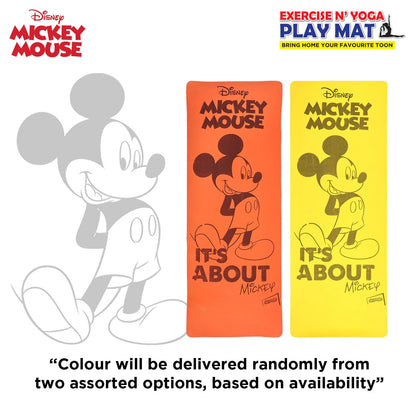 Disney Mickey Kids Yoga & Exercise Mat (22" X 58" X 0.4 Cm) - In 2 Assorted Colours