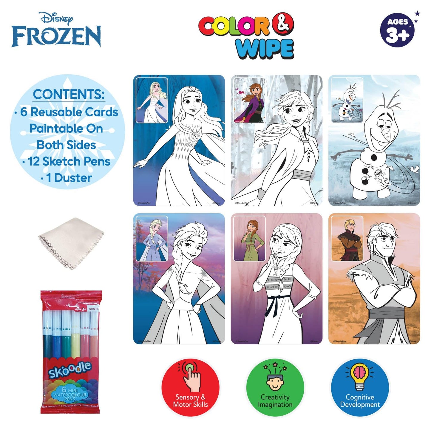Disney Frozen Colour & Wipe Art Kit