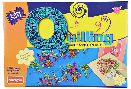 Funskool Handycrafts Quilling Art & Craft Kit | DIY Quilling Artwork Set for Kids | Creative Craft Activity | Age 7+ Years