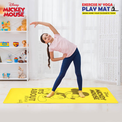 Disney Mickey Kids Yoga & Exercise Mat (22" X 58" X 0.4 Cm) - In 2 Assorted Colours