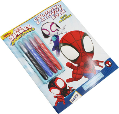 Marvel Spidey Coloring & Activity Book With Twisted Silk Crayons