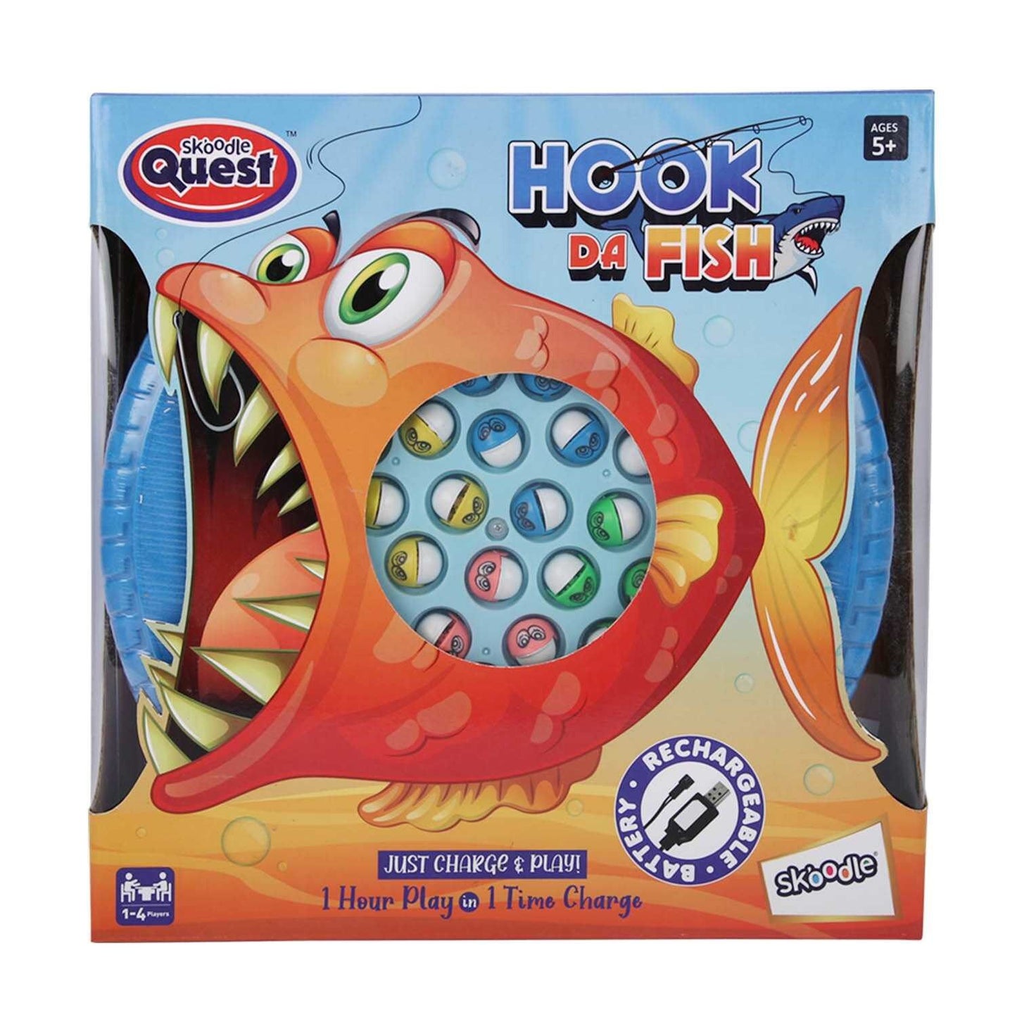 Skoodle Quest Hook Da Fish Rechargeable Game - Blue