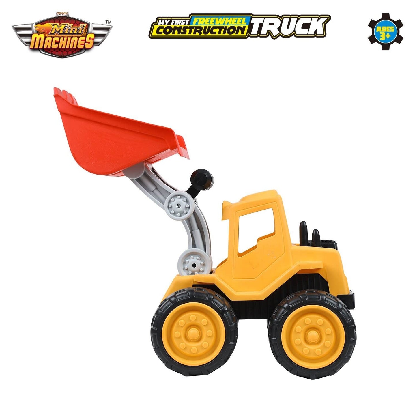 Skoodle Mini Machines Build & Go Free Wheel Construction Truck - Bulldozer