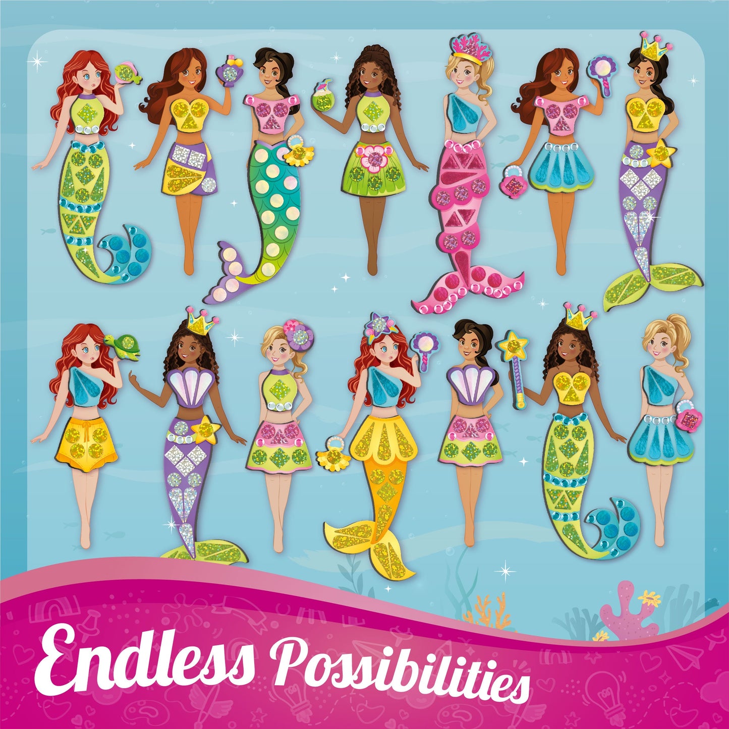 DIY Magnetic Dress Up - Mermaid