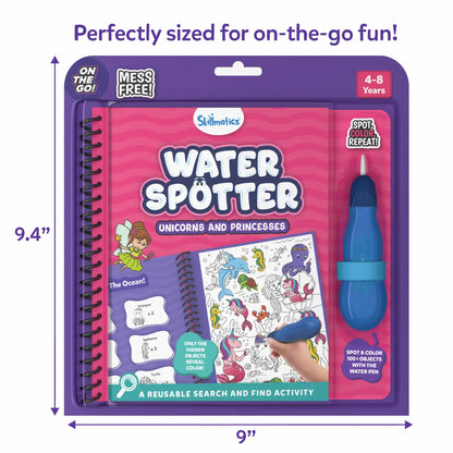 Water Spotter: Unicorns & Princesses | Reusable Search & Find Book (ages 4-8)