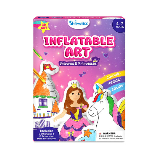 Inflatable Art: Unicorns & Princesses | 3D DIY Craft Kit (ages 4-7)