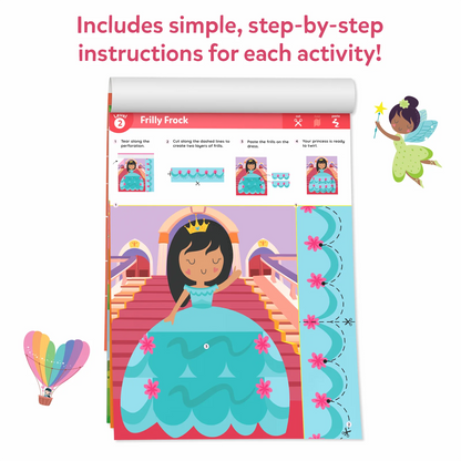 Snip Snip: Unicorns & Princesses | Art & Craft Activity Kit (ages 3-7)