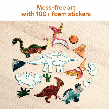 Foil Fun: World Of Dinosaurs | No Mess Art Kit (ages 4-9)