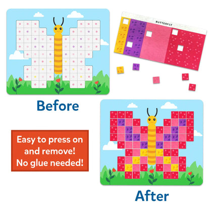 Felt Fun: Amazing Animals | Reusable 3D Craft Kit (ages 3-8)