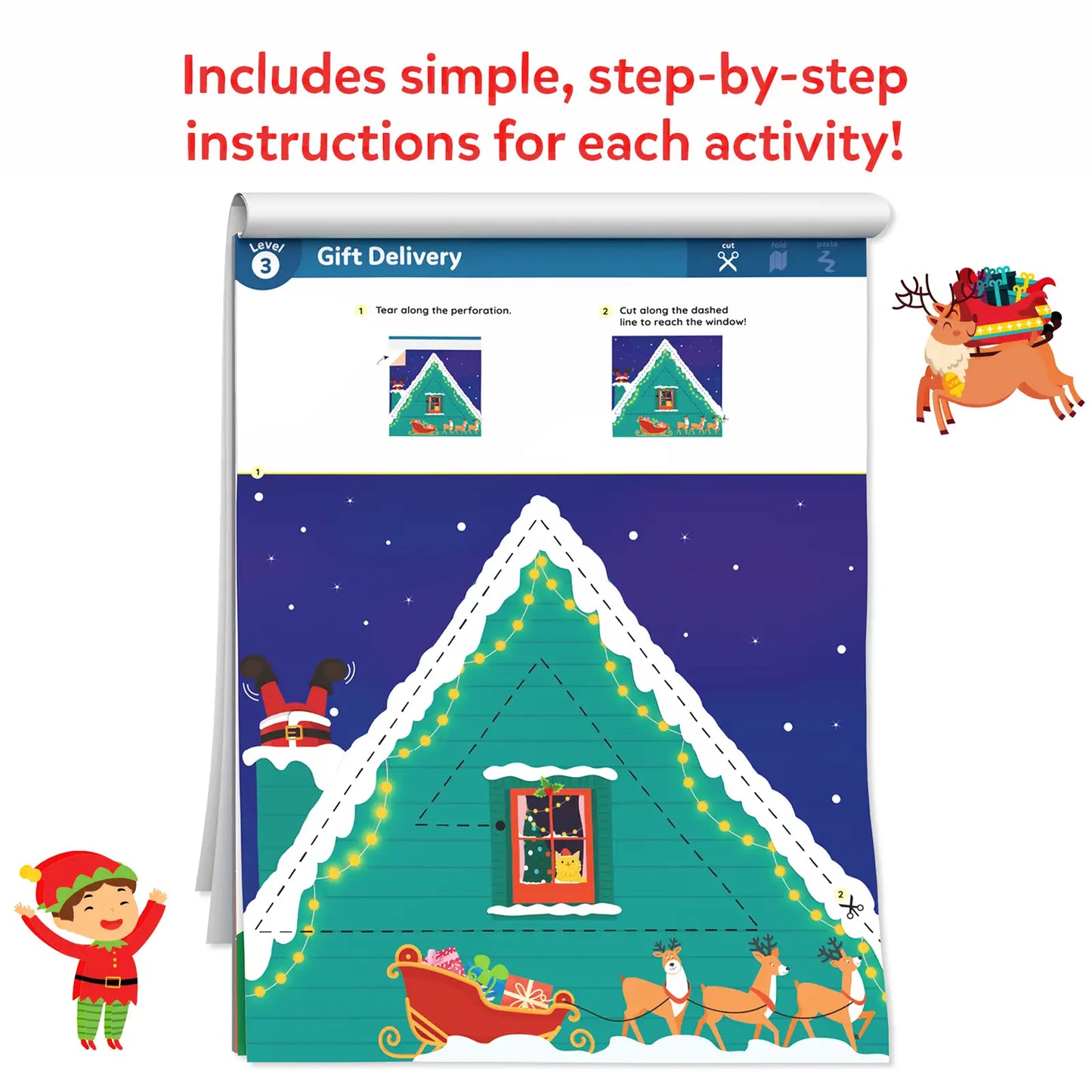 Snip Snip: Holiday Magic | Art & Craft Activity Kit (ages 3-7)