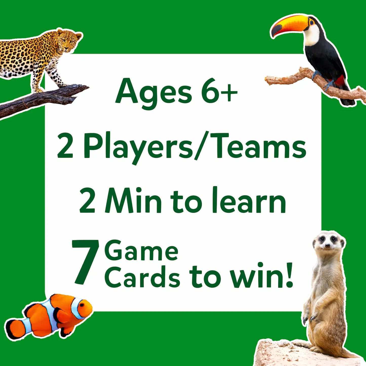 Guess in 10: Picture Clues Animal Planet | Trivia card game (ages 6+)