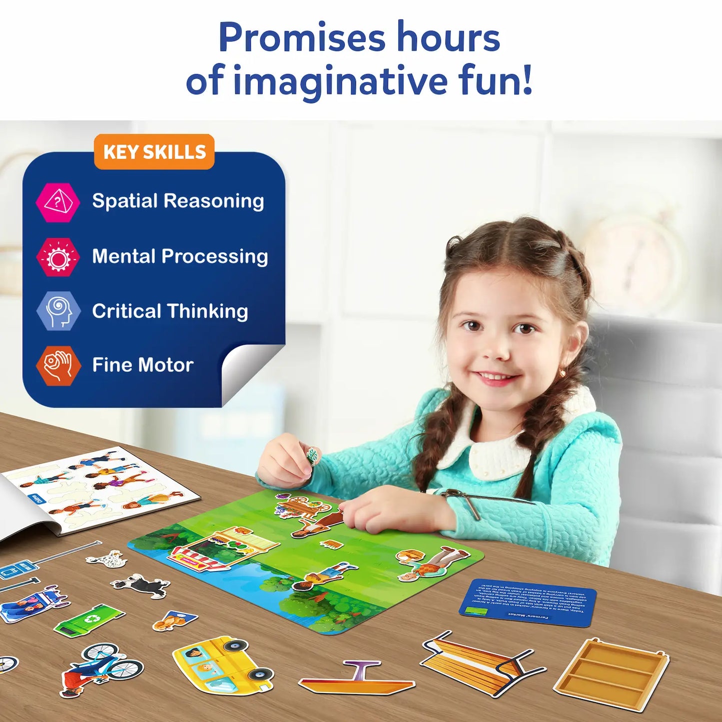 Sticker Stories - Adventures Around Town | Creative Storytelling Kit (ages 3-7)