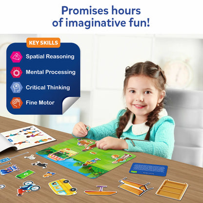 Sticker Stories - Adventures Around Town | Creative Storytelling Kit (ages 3-7)