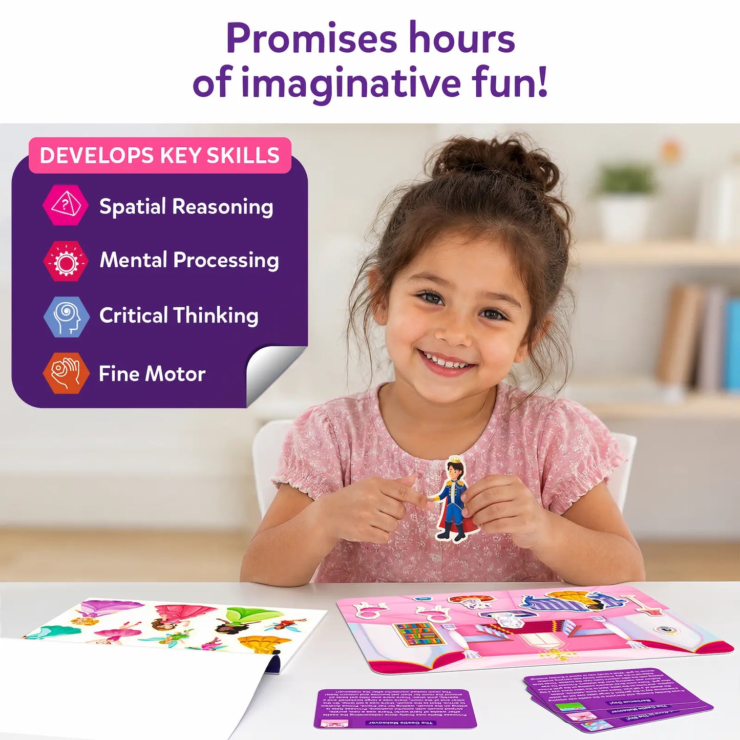 Sticker Stories - Unicorns & Princesses | Creative Storytelling Kit (ages 3-7)