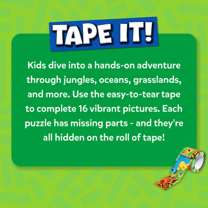 Tape It: Animal Adventures | Sticker Puzzle Activity (Ages 4-8)