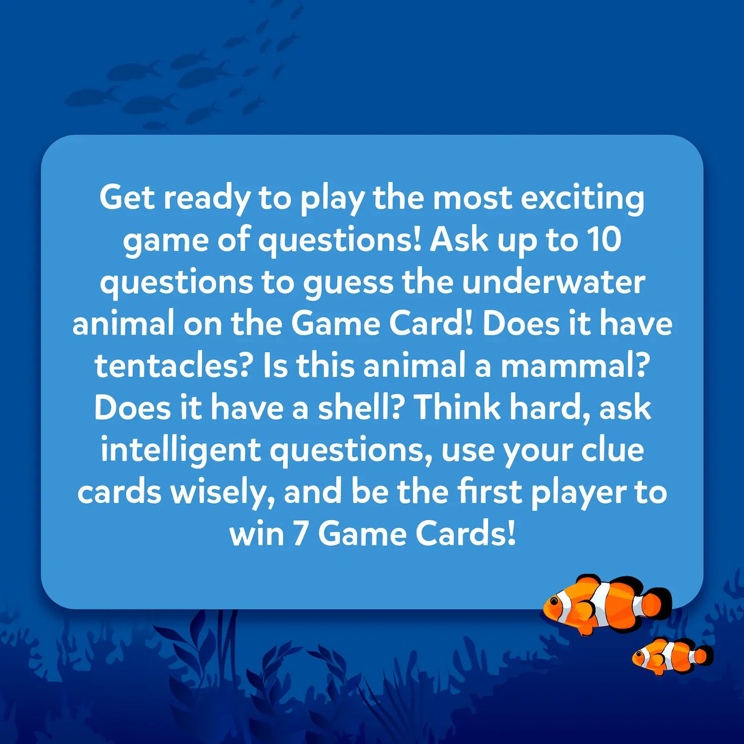 Guess in 10: Underwater Animals | Trivia Card Game (ages 8+)