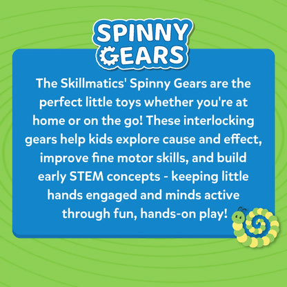 Spinny Gears: Animal Fun | 5 Interlocking Gears (Ages 6-36 months)