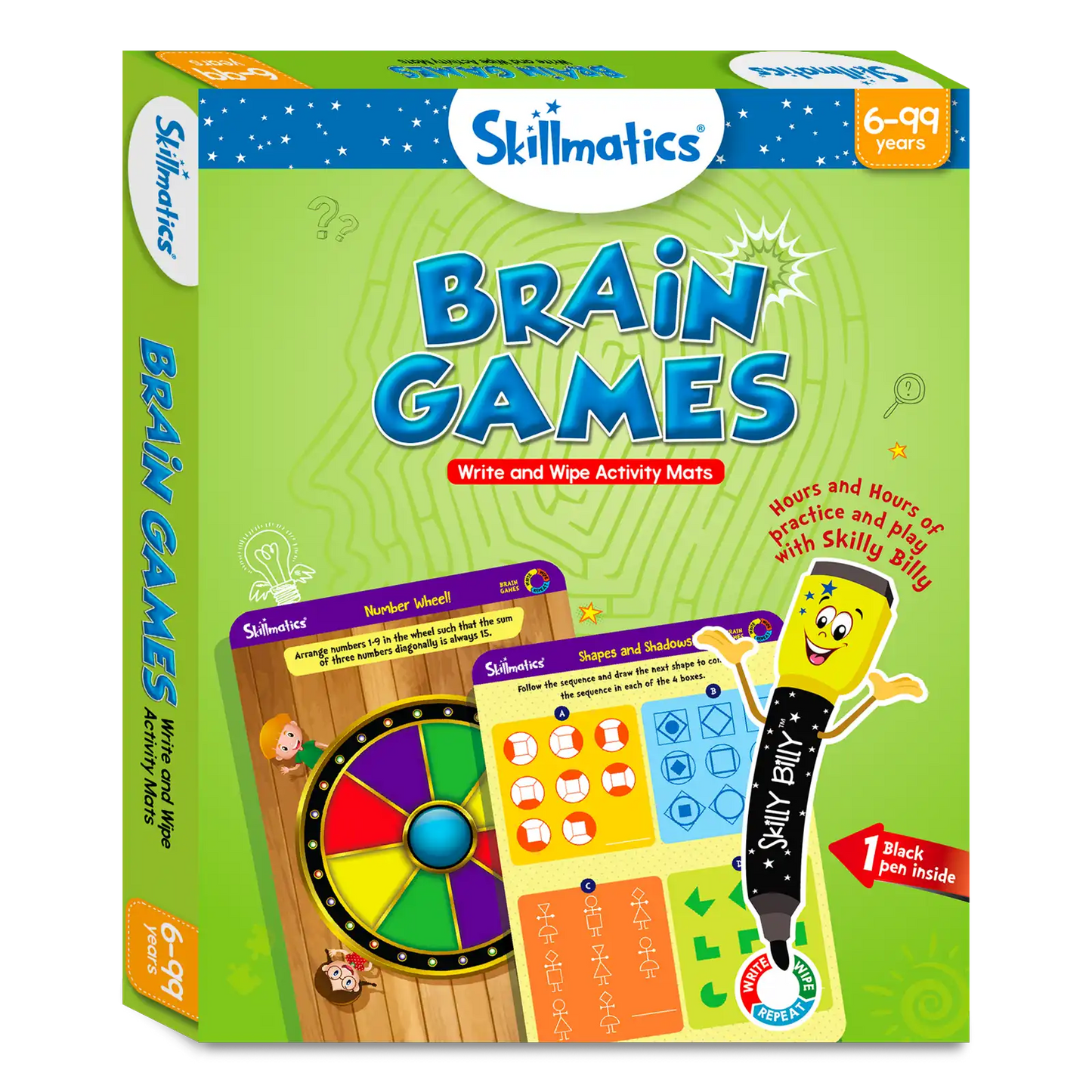 Brain Games | Reusable Activity Mats (ages 6+)