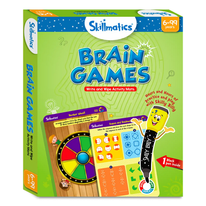 Brain Games | Reusable Activity Mats (ages 6+)