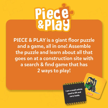 Piece & Play: Construction Site | Floor Puzzle & Game (ages 3-7)