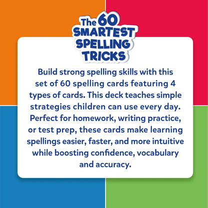 The 60 Smartest Spelling Tricks | Strategies for Writing Practice & Test Prep (ages 6-12)