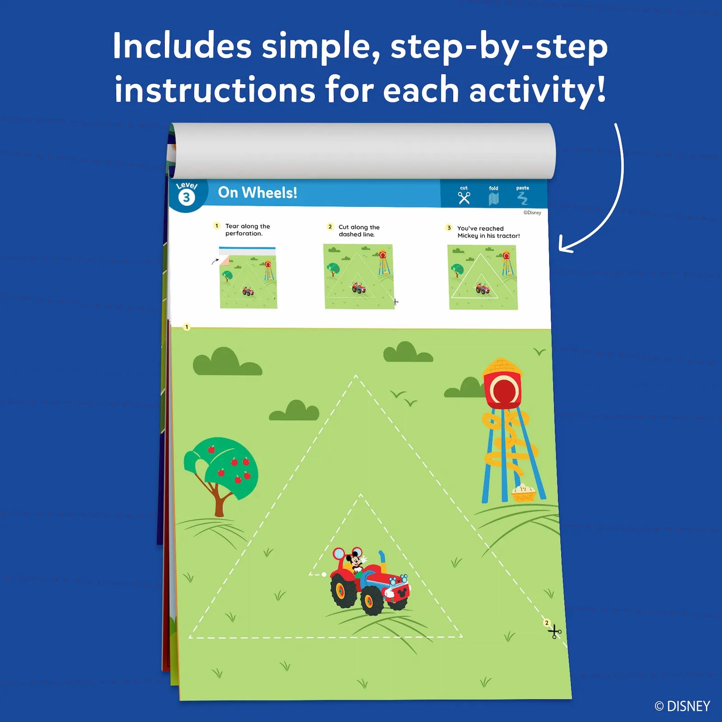 Snip Snip: Mickey Mouse Clubhouse | Art & Craft Activity Kit (ages 3-7)