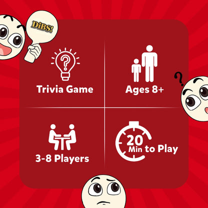 Dibs | Exciting Trivia Card Game (ages 8+)
