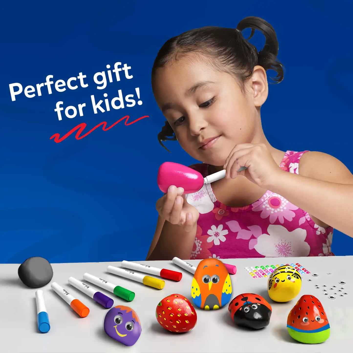 Rock Painting Kit | No Mess Art & Craft Activity (ages 4-12)