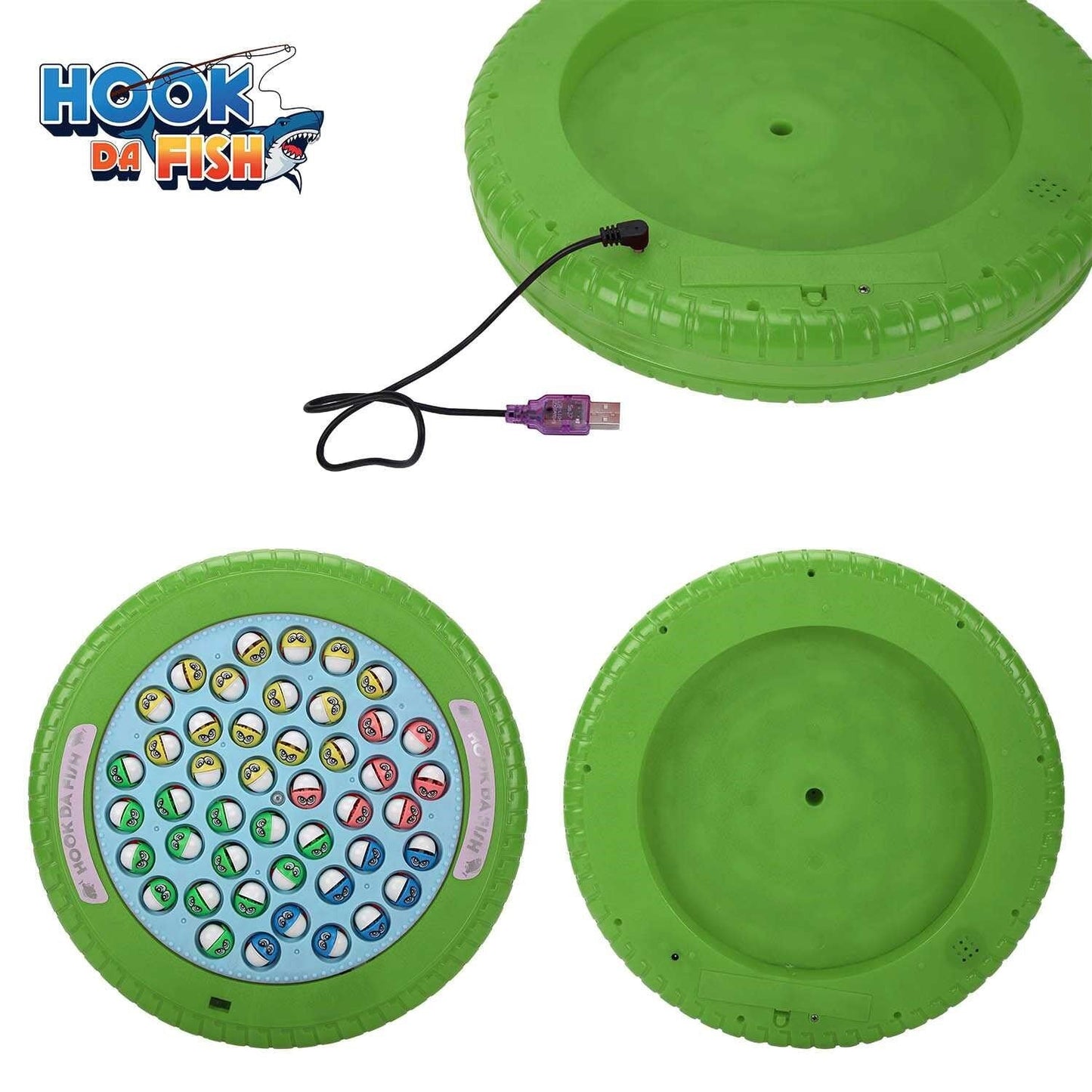 Skoodle Quest Hook Da Fish Rechargeable Game - Green