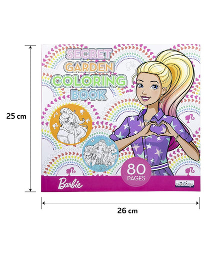 Mattel Barbie Secret Garden Coloring Book - 80 Pages