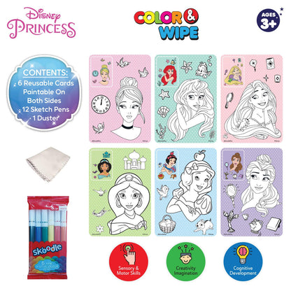 Disney Colour & Wipe Princess Art Kit